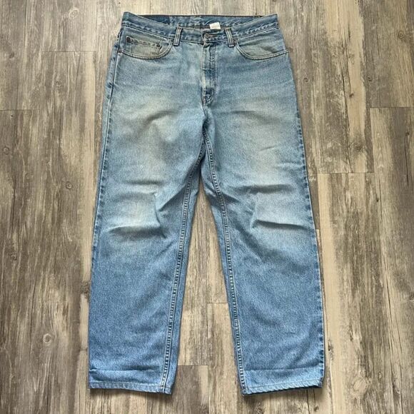 Vintage 90s Levi's 468XX Red Tab Denim Jeans Size 34X30 - Picture 3 of 6